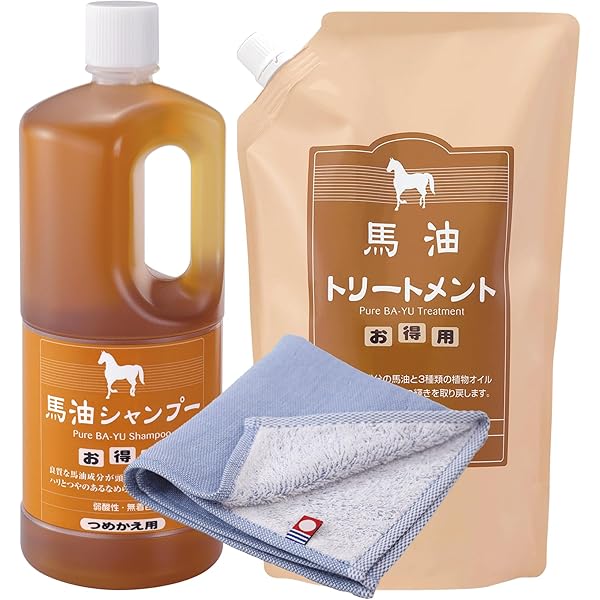 馬油シャンプー／トリートメント　アズマ商事 Amazon | アズマ商事 馬油 シャンプー/トリートメント 詰替え用
